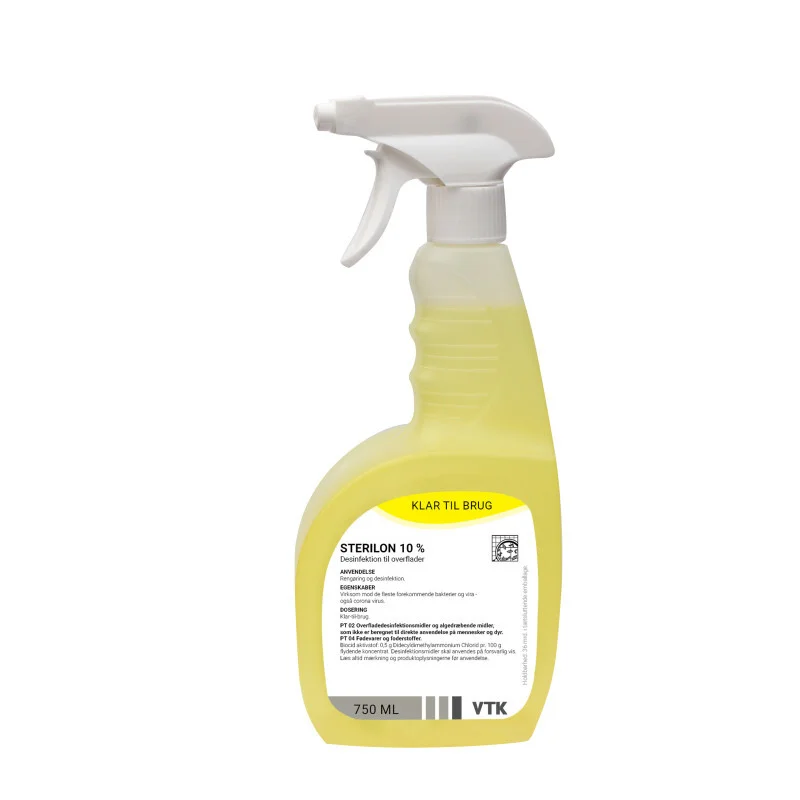 Sterilon 10% 750 ml Fødevaregodkendt Ready to use til desinfektion (00025081)
