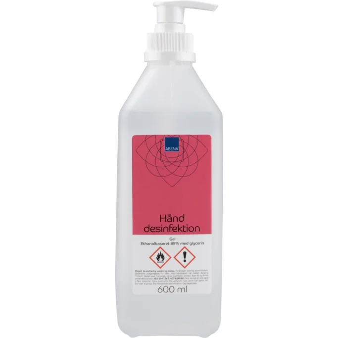 Abena hånddesinfektionsgel 600 ml.