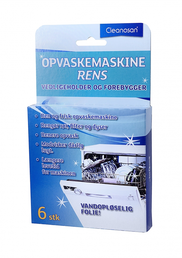 Cleanosan OpvaskemaskineRens, 6 stk